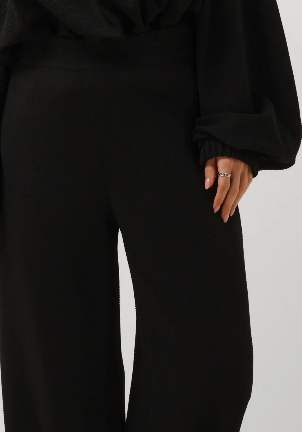 zwarte co'couture wijde broek hazelcc wide long pant